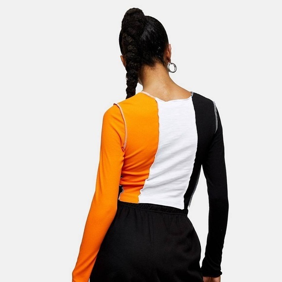 Topshop Multi Color Top US 4 - Picture 3 of 13